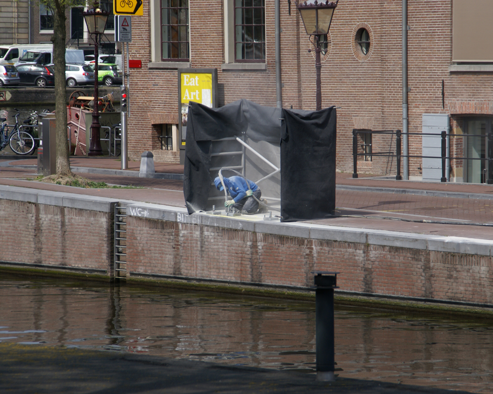 Er kwam nogal wat stof vrij bij het frezen