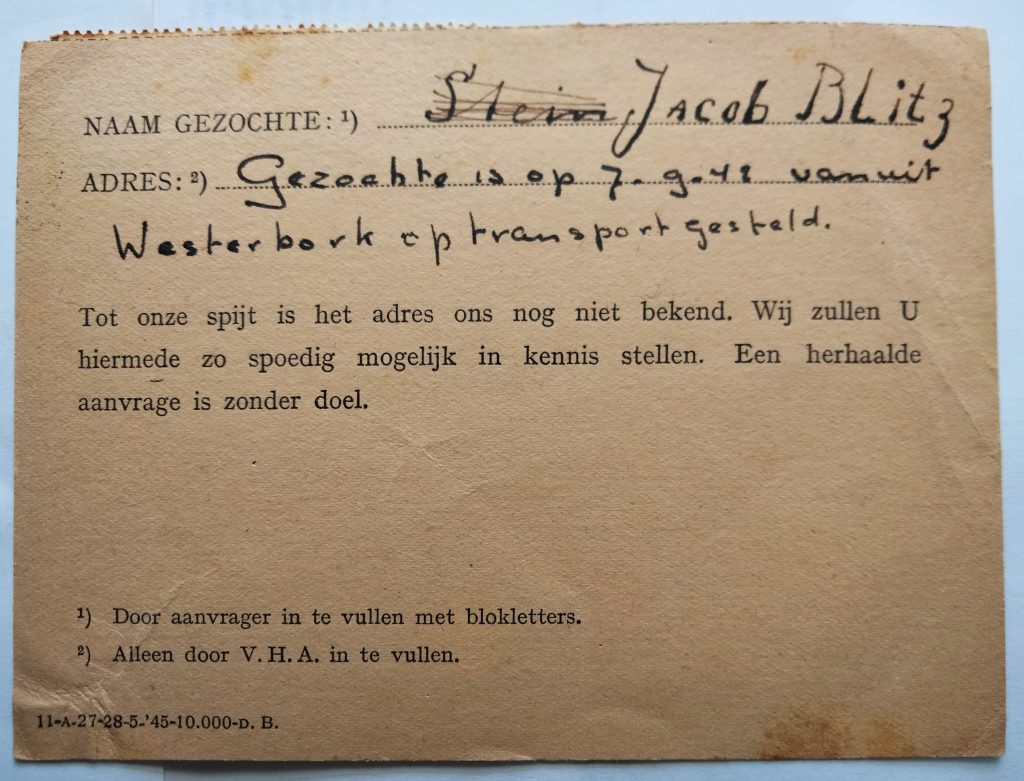 Zoektocht naar Jacob